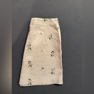 Embroidered Floral Mini Skirt
